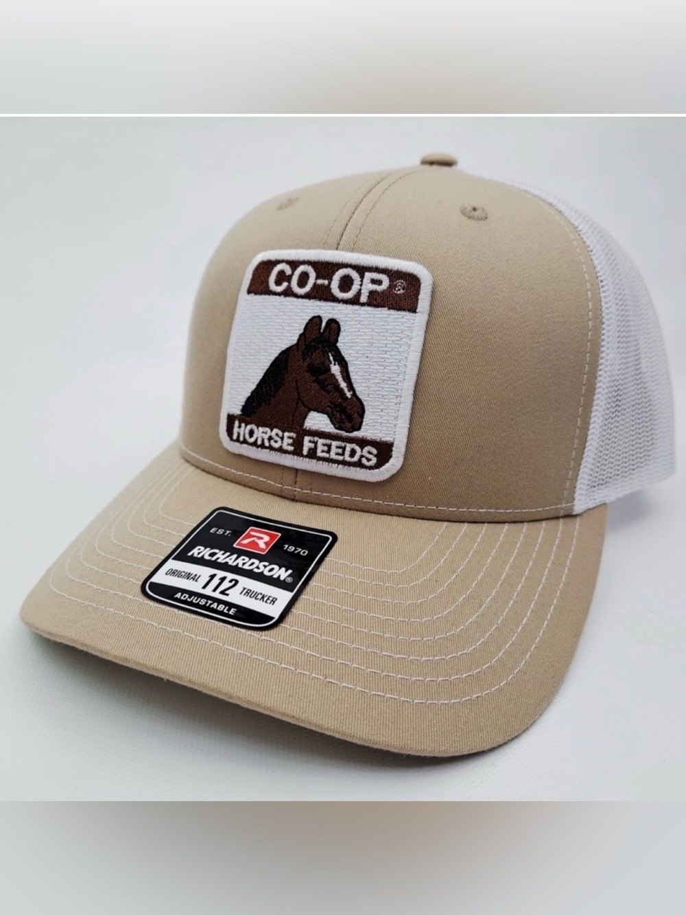 Co-Op Horse Feeds Beige Trucker Snapback Cap